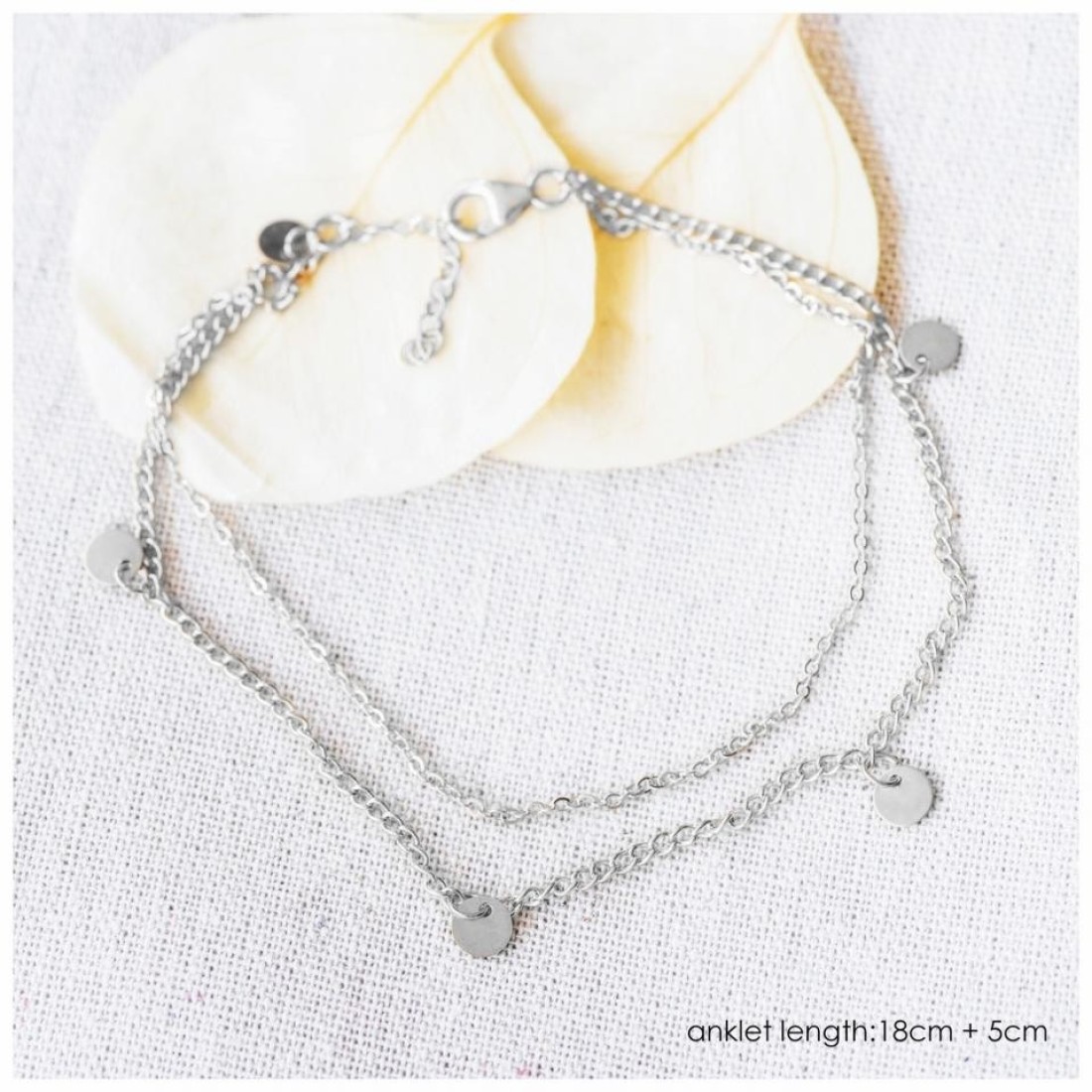 Aiwanto Anklet Silver Ankle Chain for Women's Fashion