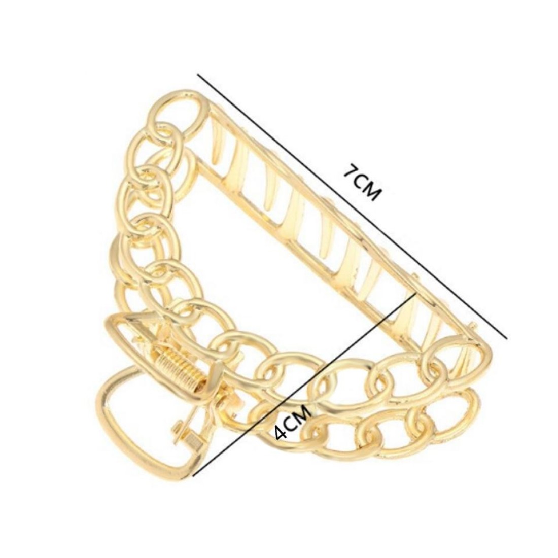 Aiwanto 3pcs Gold Metal Different Design Fashion Hair Clamp Barretes Hair Accessories for Ladies