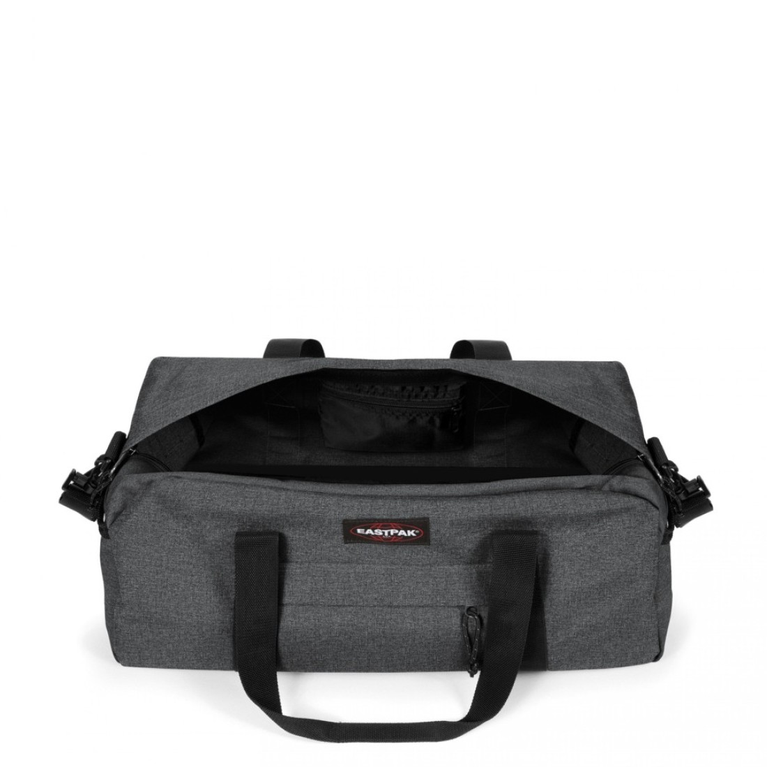 Eastpak Stand + Black Denim Small Duffle Bag