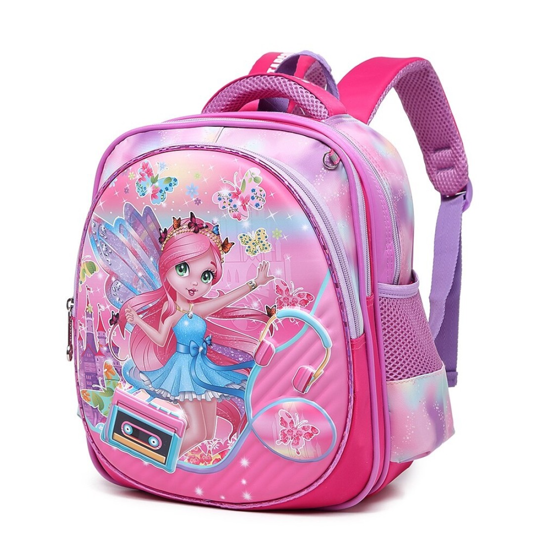 Baby Backpack 3Pcs Combo For Baby Girls With Adjustable Strap For School 12 Inch