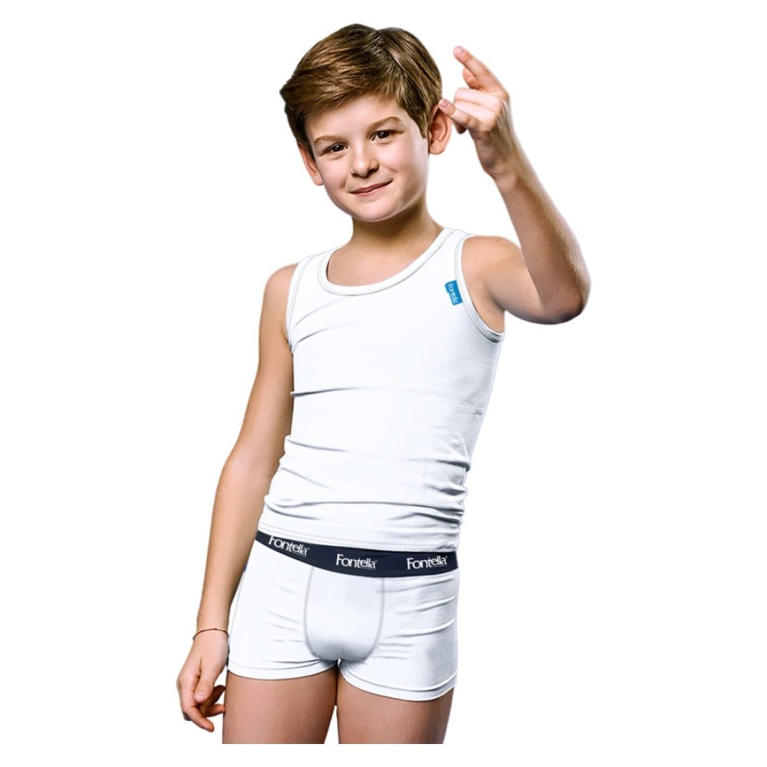 Fontella Cotton Underwear Set for Boy 800104 White 4 Years