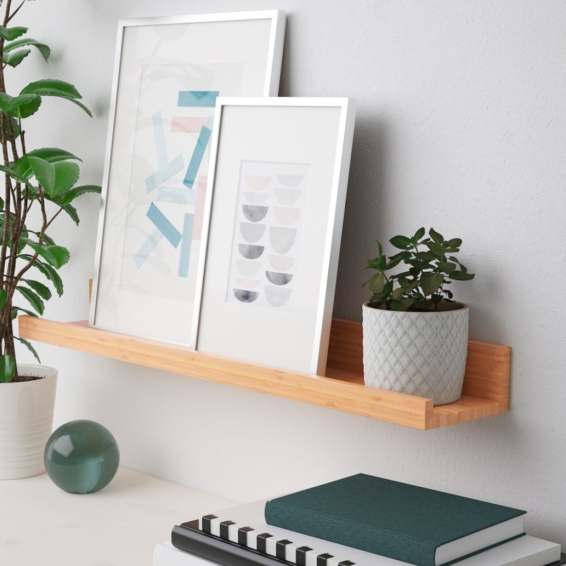 Picture Ledge Bamboo 55cm