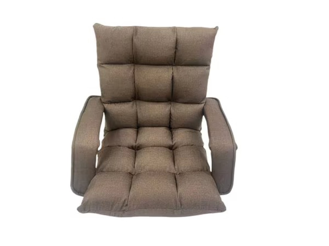 Portable Folding Chair Single Floor Lazy Sofa with Handle Adjustable Back