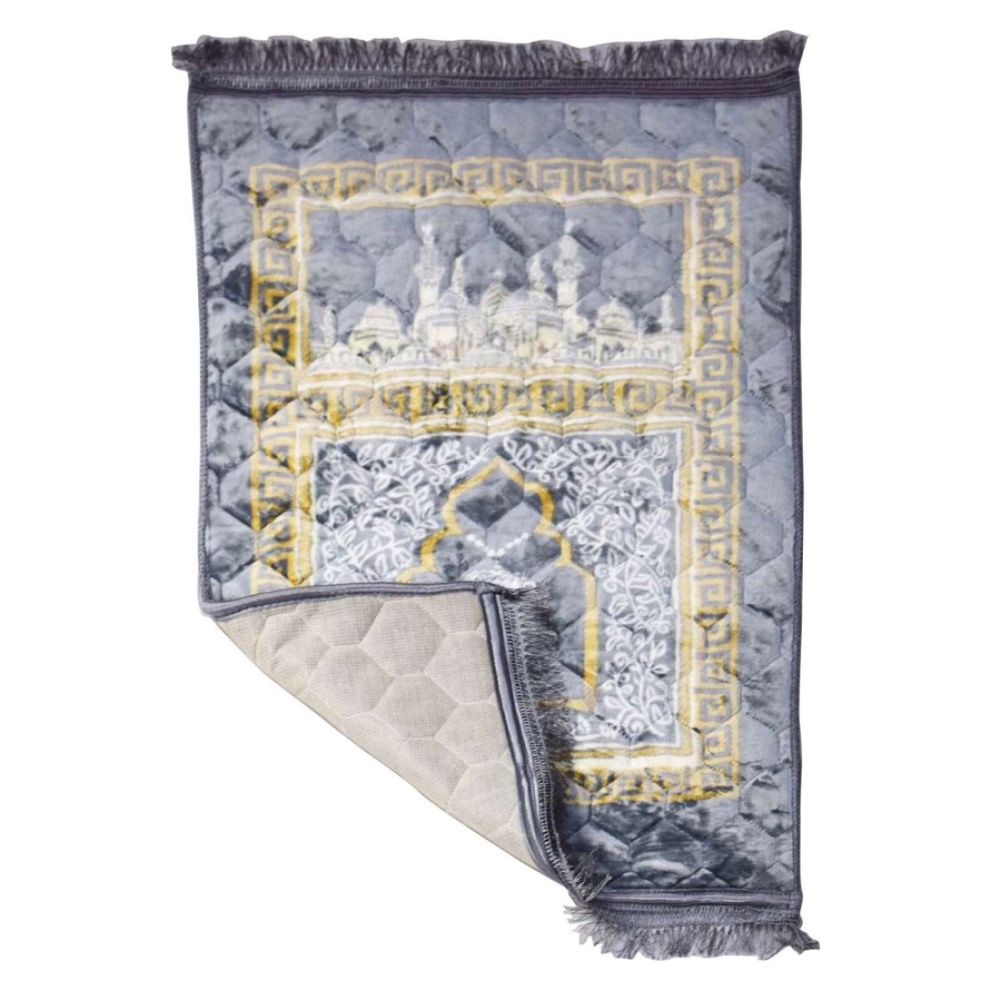 WT-Easycare Prayer Mat With Thick Foam Cushion Blue
