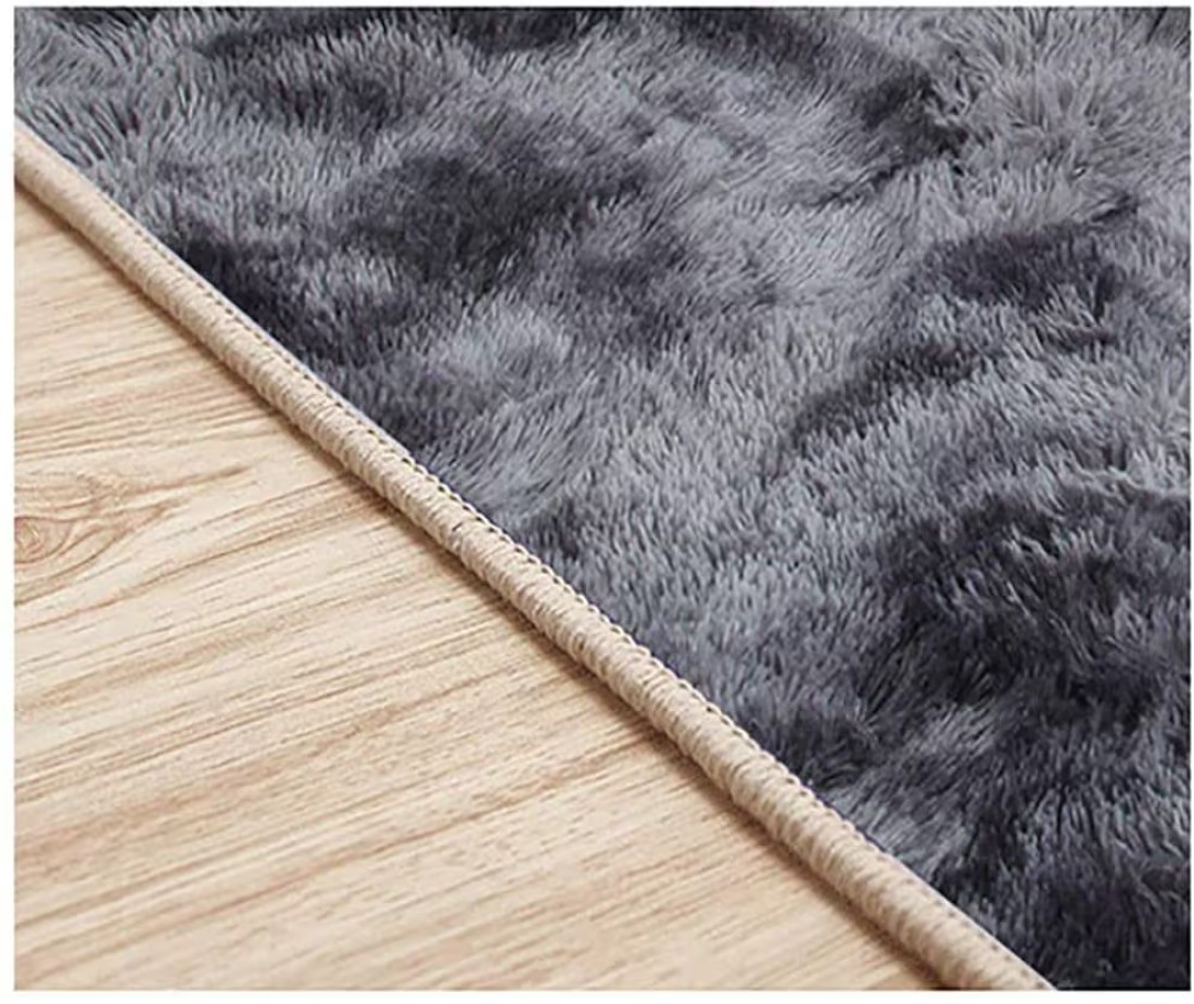 Generic Area Carpet, Pile Rug, Shaggy Multipurpose Non Shedding Anti Slip, For Bedroom Living Room - Light Grey 140X200cm