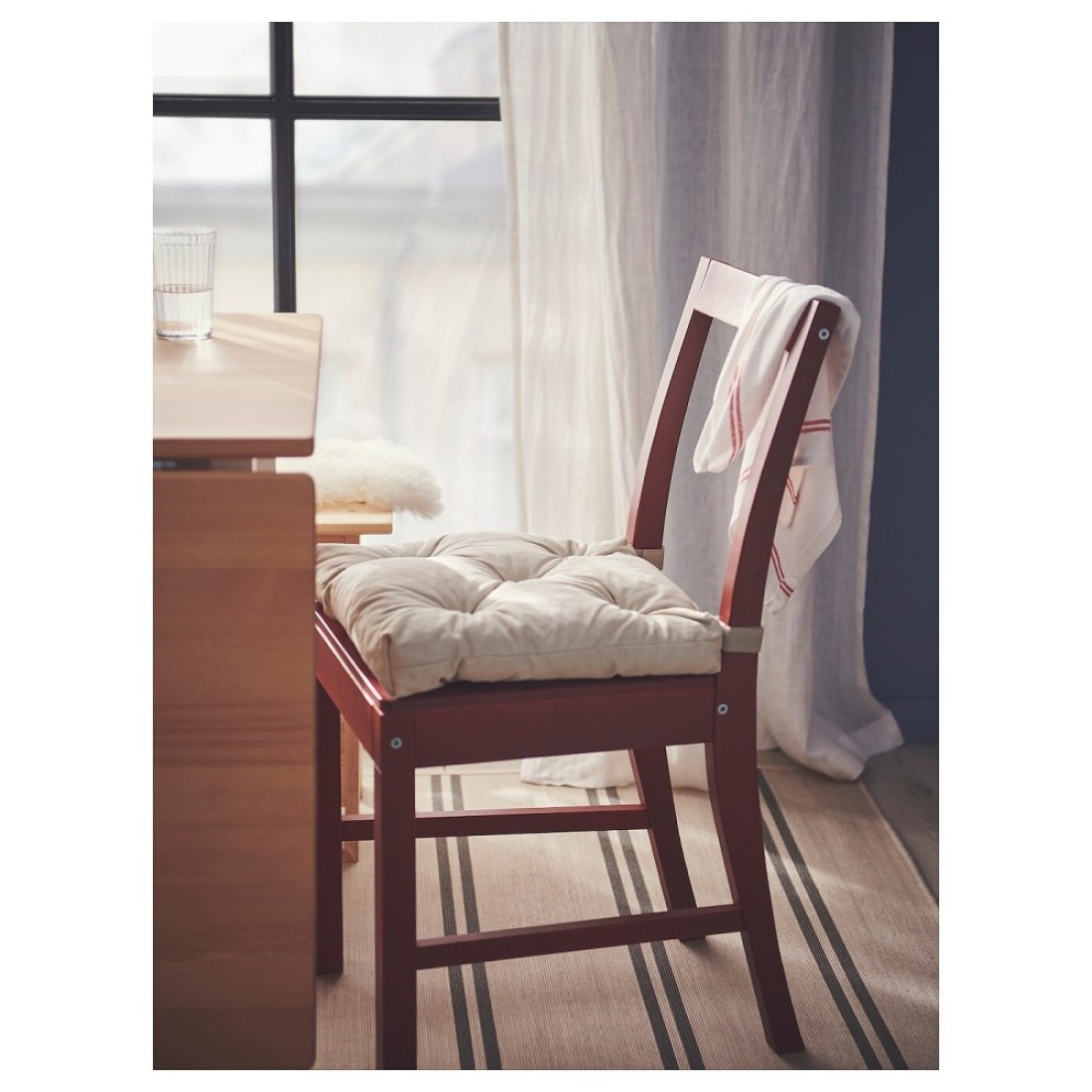 Chair Cushion Light Beige 40/35X38X7 Cm