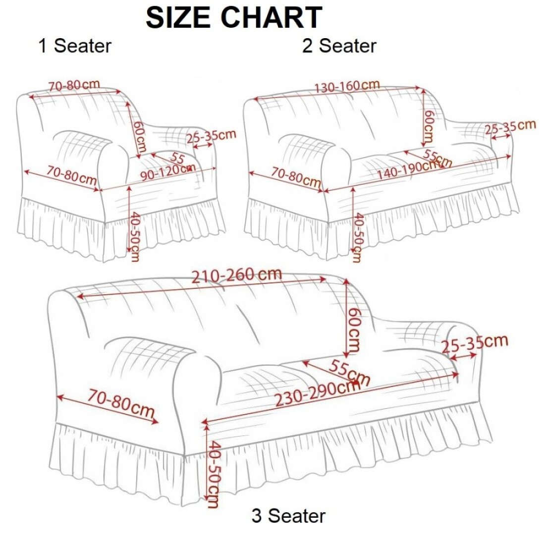 4-Piece Stretchable Sofa Cover Set Chocolate Brown Jacquard Fabric Seven Seater Couch Cover Set 3211 Combination