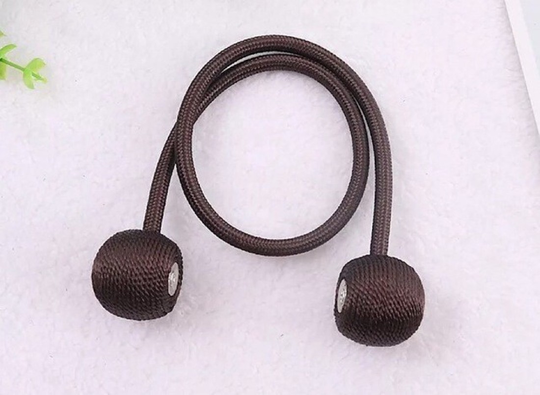 Deals For Less - Magnetic Tieback , Curtain Holder , Brown Color
