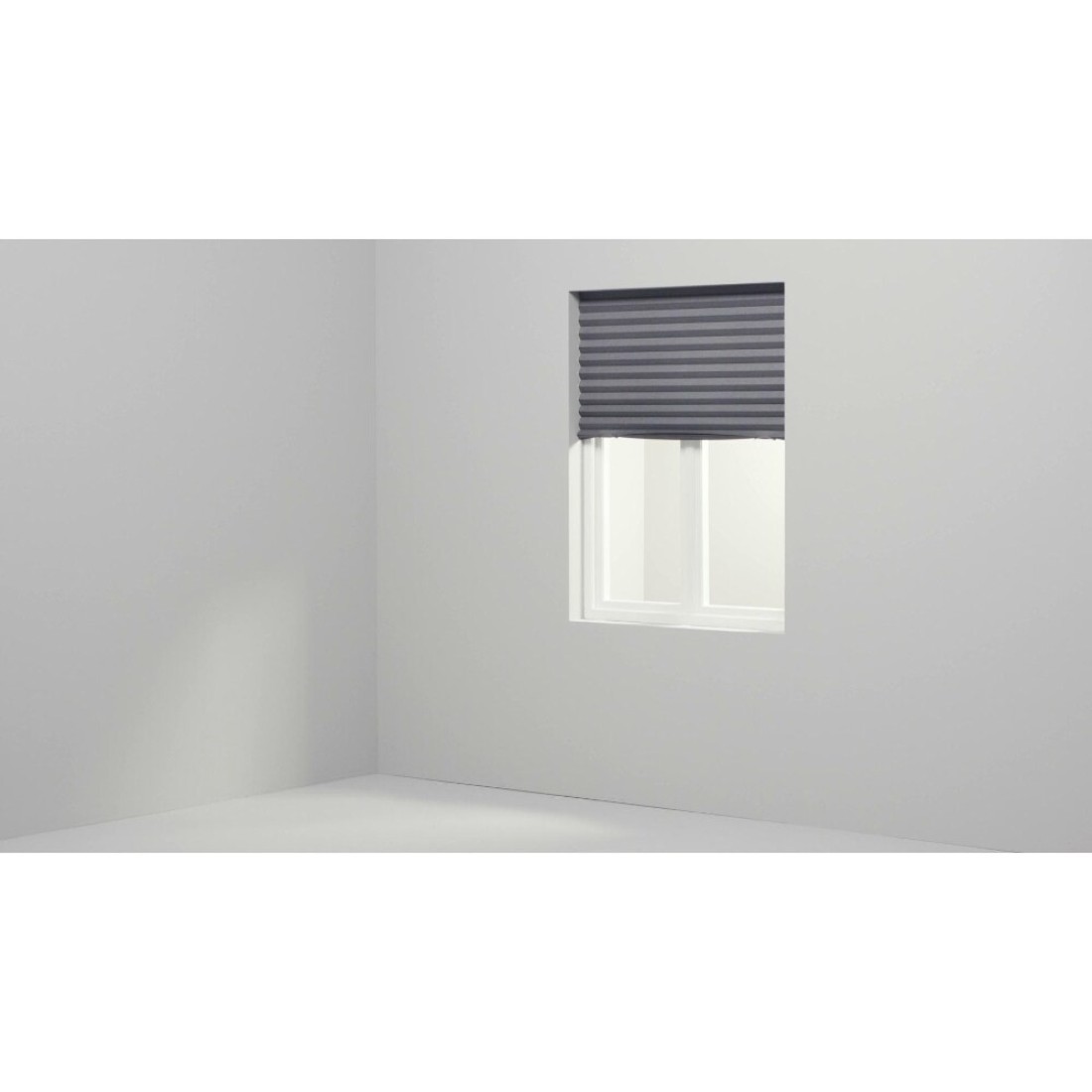 Block-Out Pleated Blind Dark Grey 100X190cm