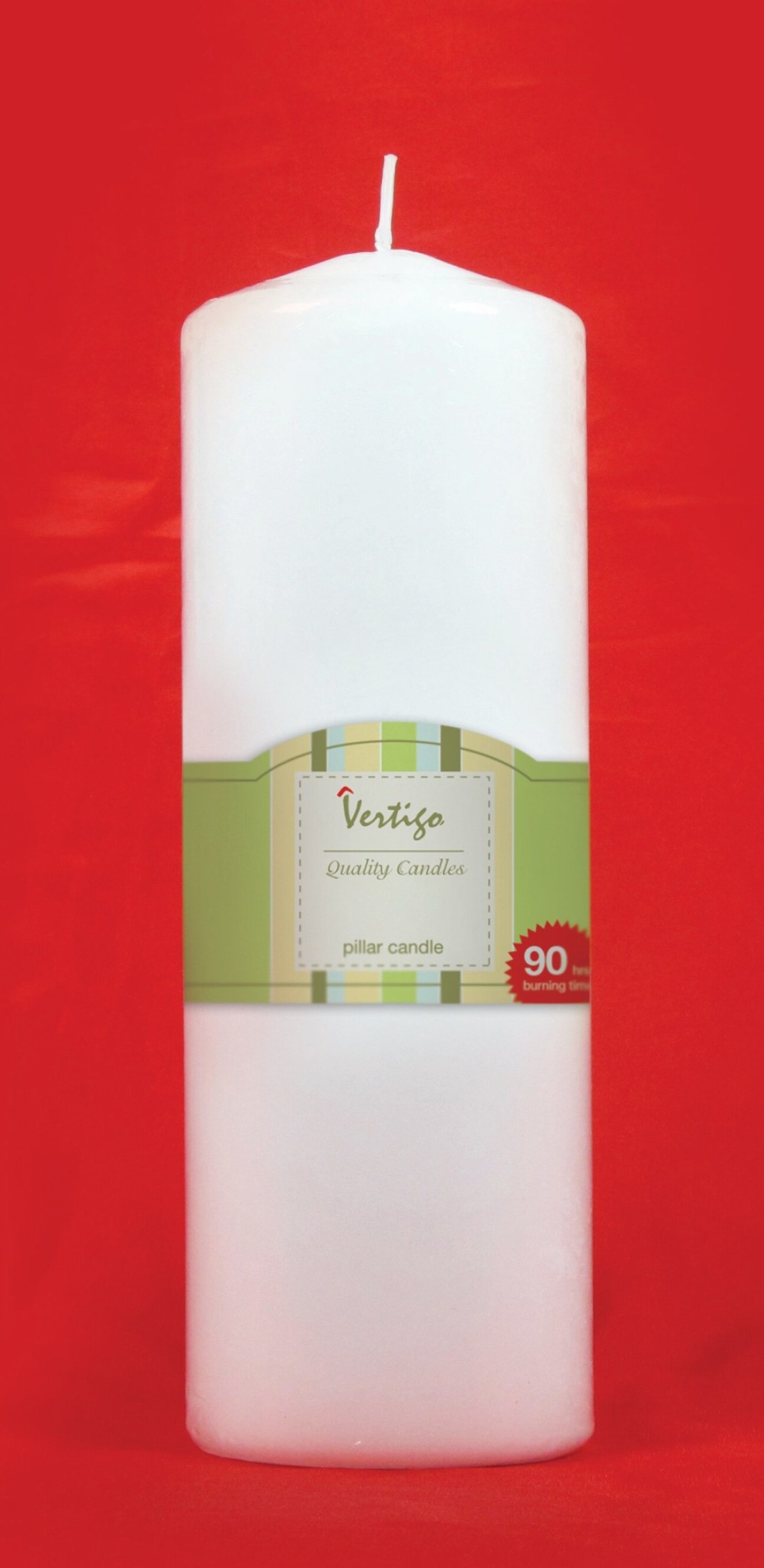 Pillar Candle White 3x9in