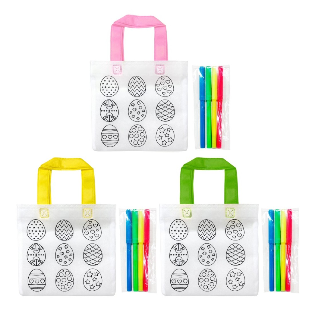 Easter DIY Painting Bags Assorted 20.5x19.8cm