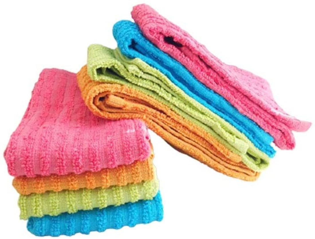 Lushh 100% Cotton Highly Absorbent Terry Kitchen Towel Set 40x 60 cm, 8PCS Set