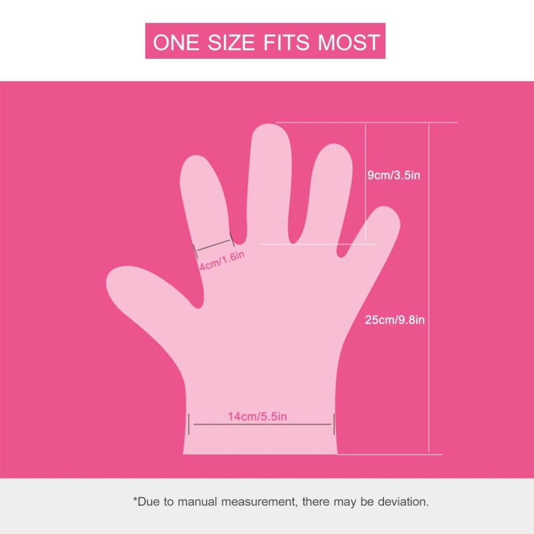 Generic-100pcs Disposable Plastic Gloves Latex Free Powder Free Clear PE Gloves Safe for Cleaning Cooking Hair Coloring Dishwashing Food Handling