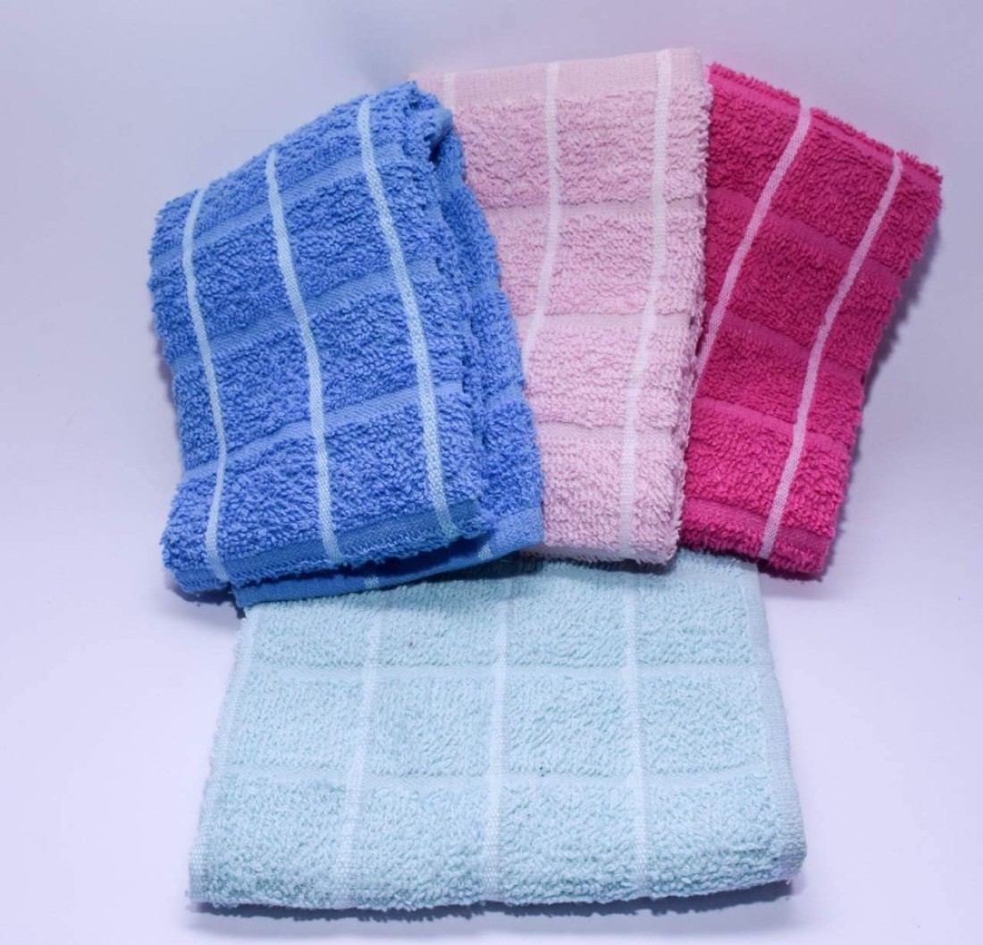 Lushh Set of 8Pcs Highly Absorbent Terry Kitchen Towel 40x60 cm Multipurpose Kitchen Towel for Drying, Cleaning, Cooking and Baking.