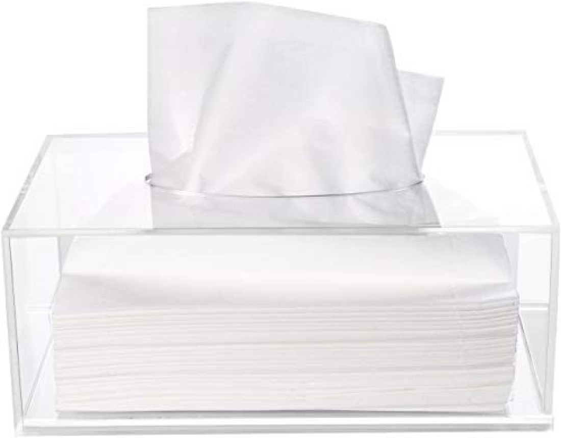 Acrylic Tissue Holder Box Clear