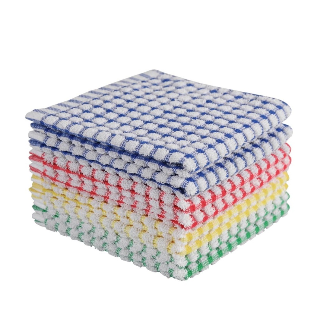 Oeleky Dish Cloths for Kitchen Washing Dishes Super Absorbent Dish Rags Cotton Kitchen Dish Towels Pack of 8 12x12 Inches