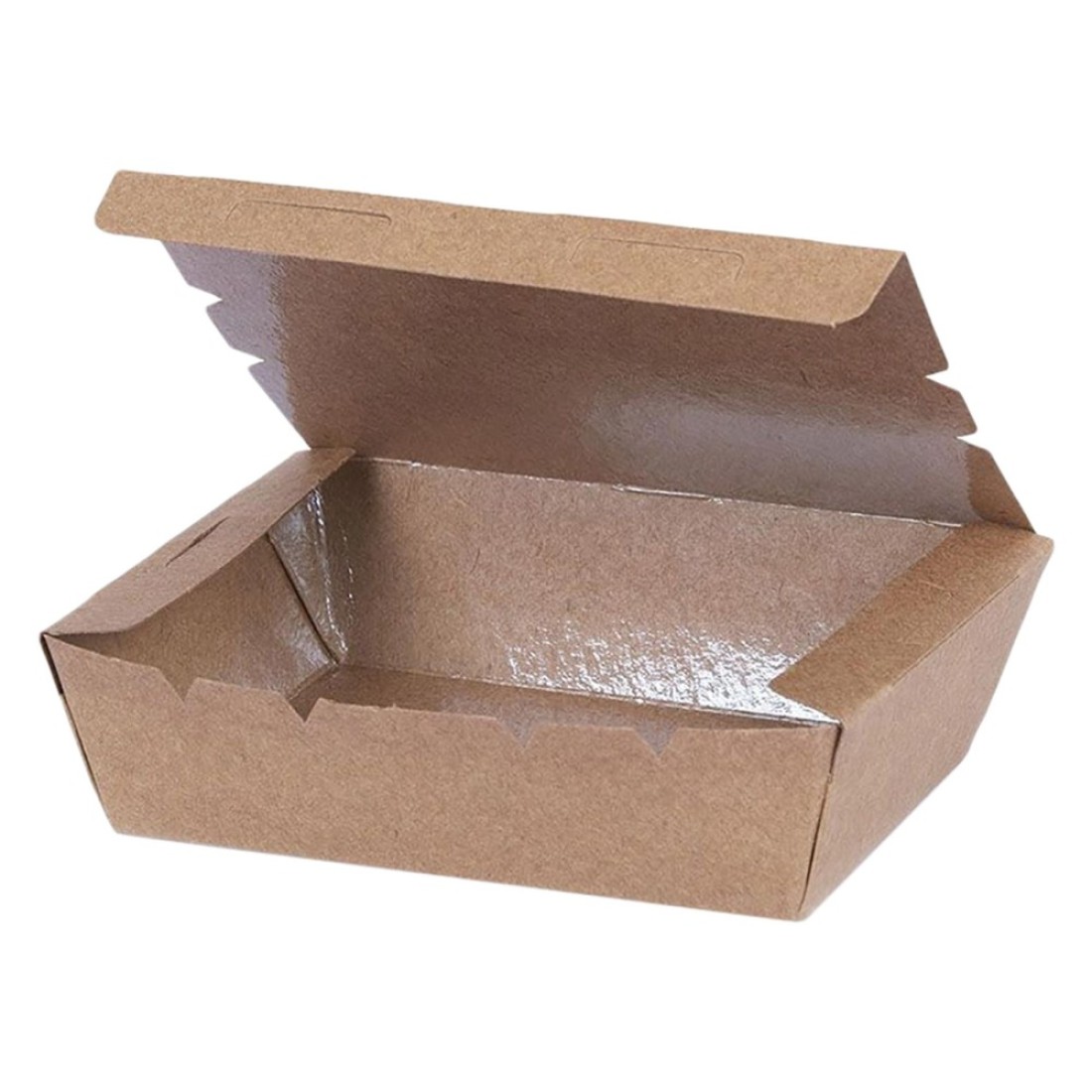 Fun Green Track Kraft Paper Food Boxes Brown 180x120x50mm 5 PCS