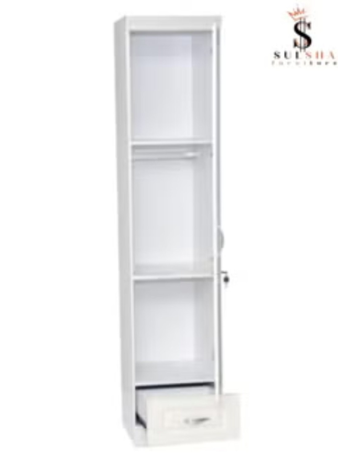 1 Door Wooden Wardrobe Cabinet Cupboard Engineered Wood Perfect Modern Stylish Heavy Duty