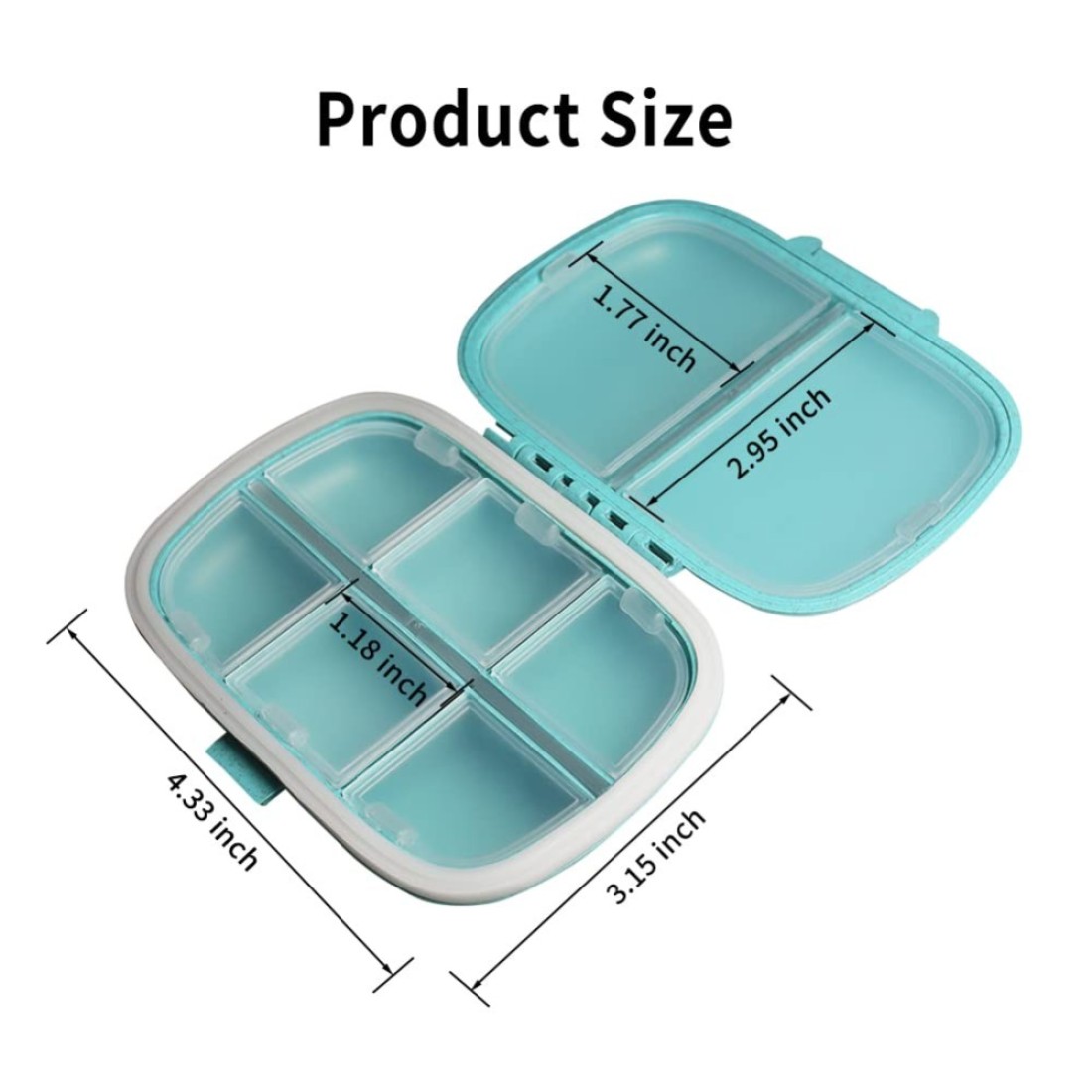 8 Compartments Pill Organizer Weekly Pill Organizer Pill Box Pill Case Medicine Organizer Travel Pill Organizer Pill Holder