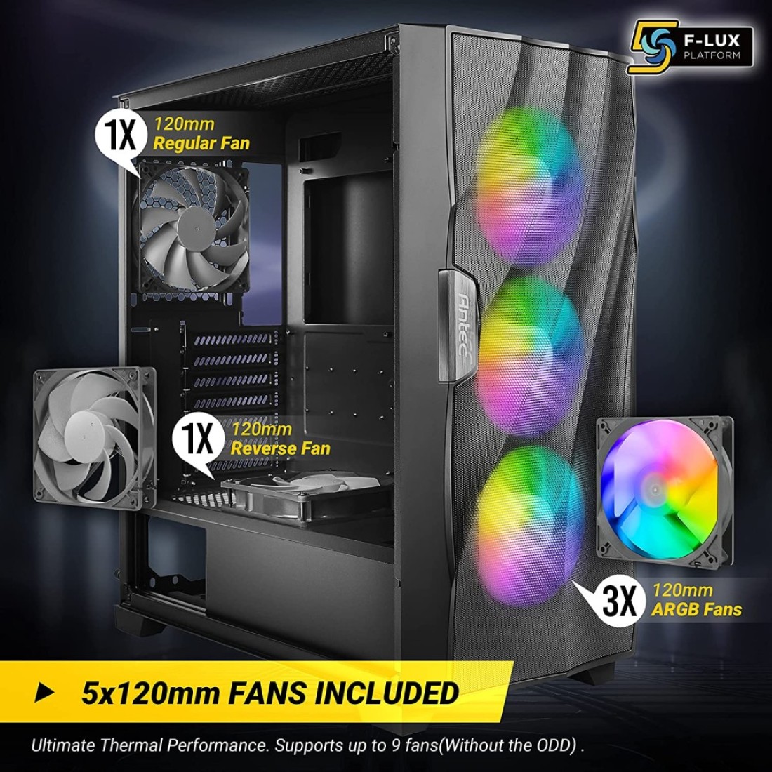 Antec Df700 Flux Argb Cabinet (Black)