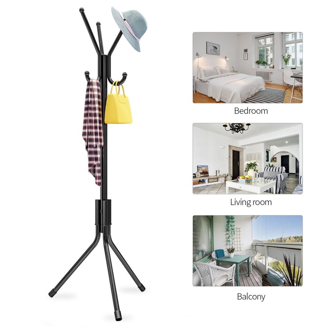 Generic-Children Clothes Tree Kid Coat Rack Hat Hanger Hallstand Hat Tree Hat Rack Hat and Coat Stand