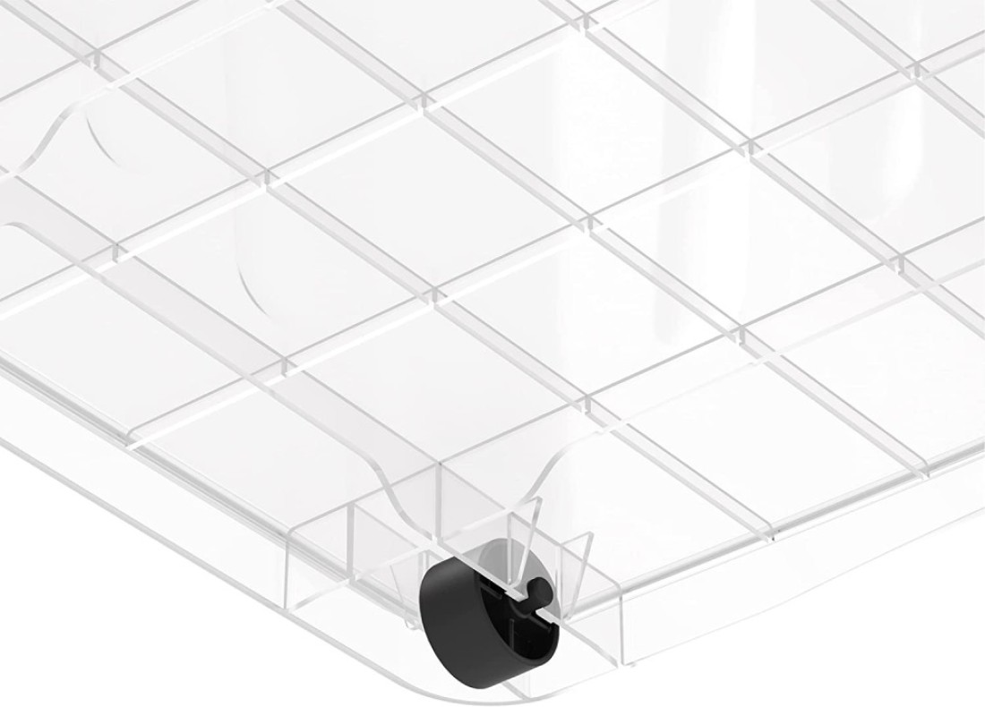 Cosmoplast 132L Clear Plastic Storage Box With Wheels &amp; Lockable Lid, Transparent