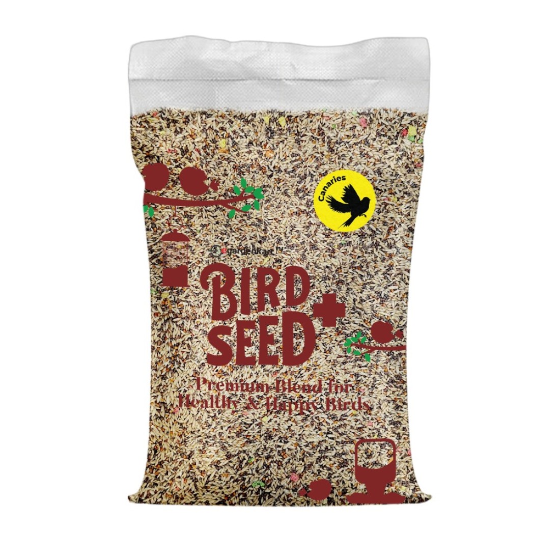 "Egardenkart Premium Canary Bird Food - Nutrient-rich Blend for Vibrant Feathers and Health" (1kg)
