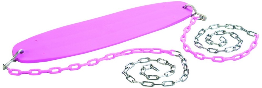Ultimate Swing Seat with Chains Pink 250lb Capacity 58 ZincPlated Chain wVinyl Coating Fully Assembled Easy Installation Replacement Playset Accessory DIY Playground Accessories