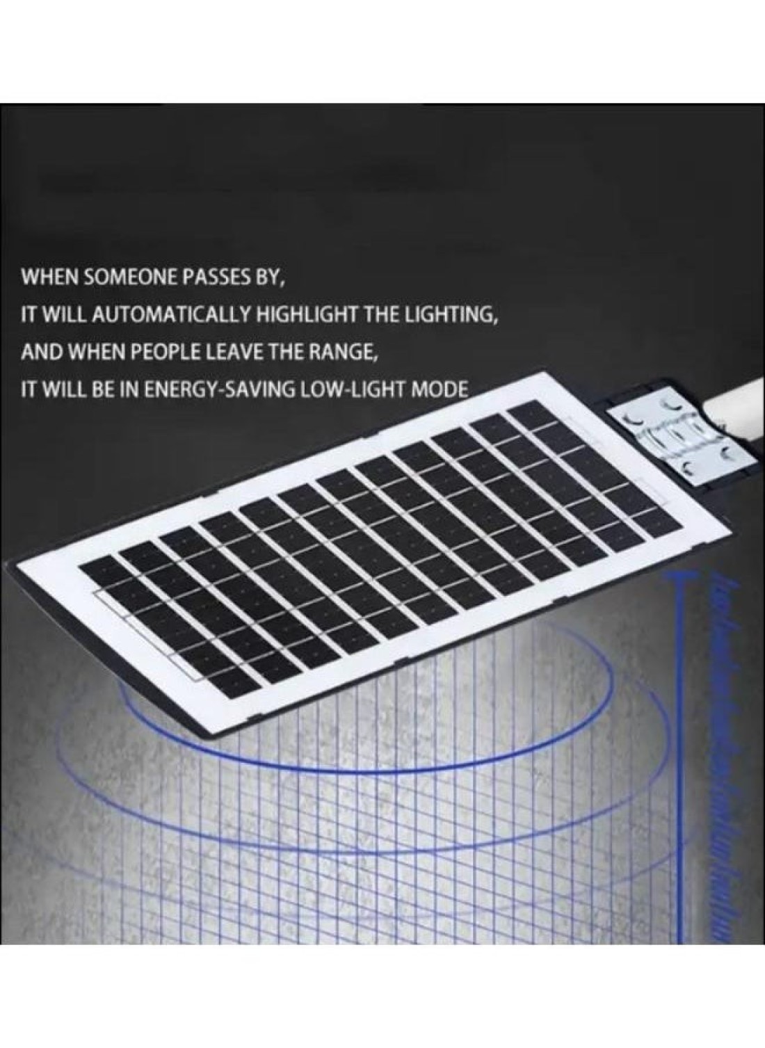 Generic 1800W Solar Street Light For Outdoor Dusk To Dawn Daylight White Flood Endurance Lamps With IP67 Waterproof For Garden Patio Garage With Remote Control
