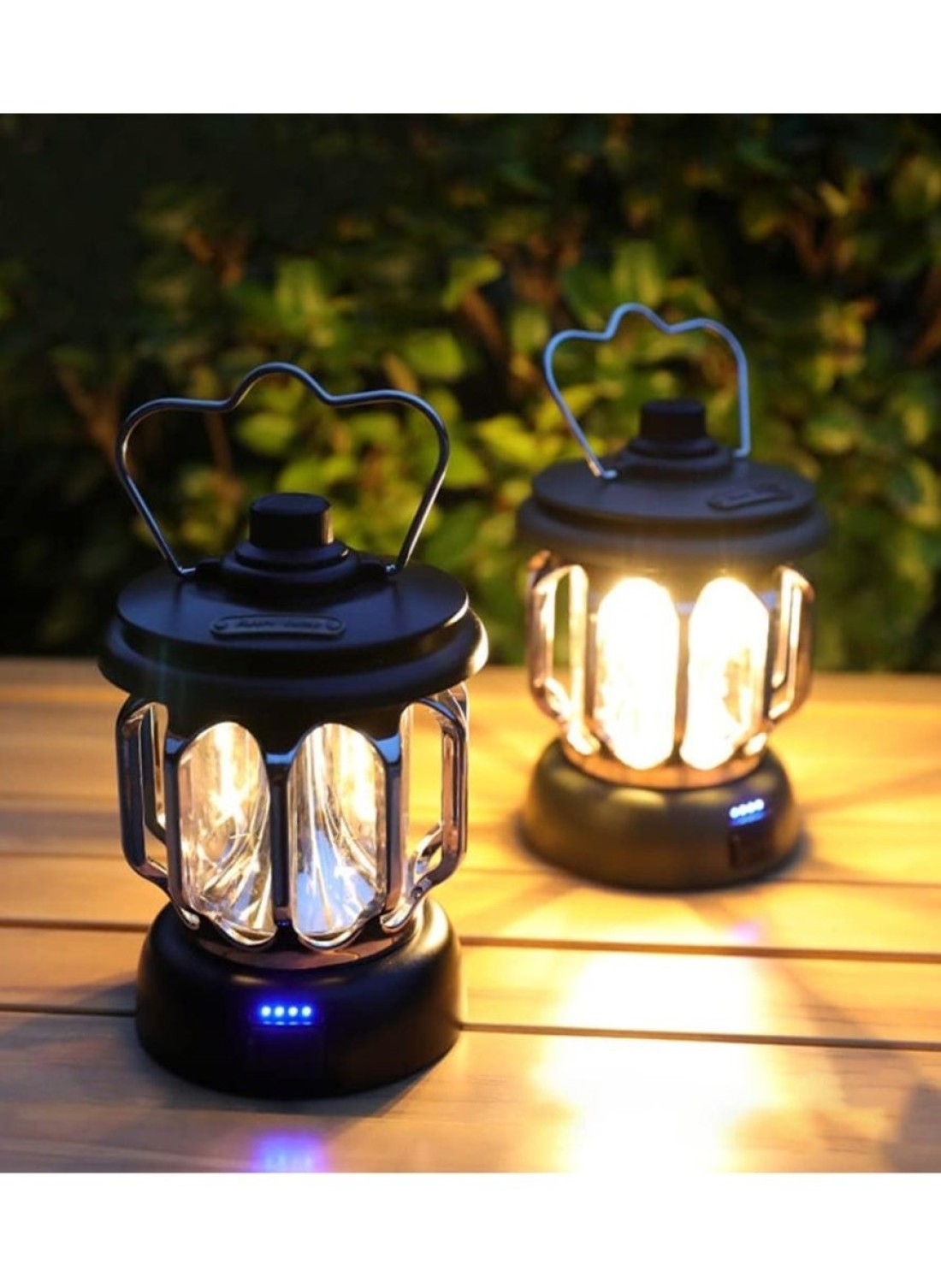 Xinzhen Vintage Rechargeable Camping Light, Classic Vintage Camping Lantern, Rechargeable Vintage Camping Light