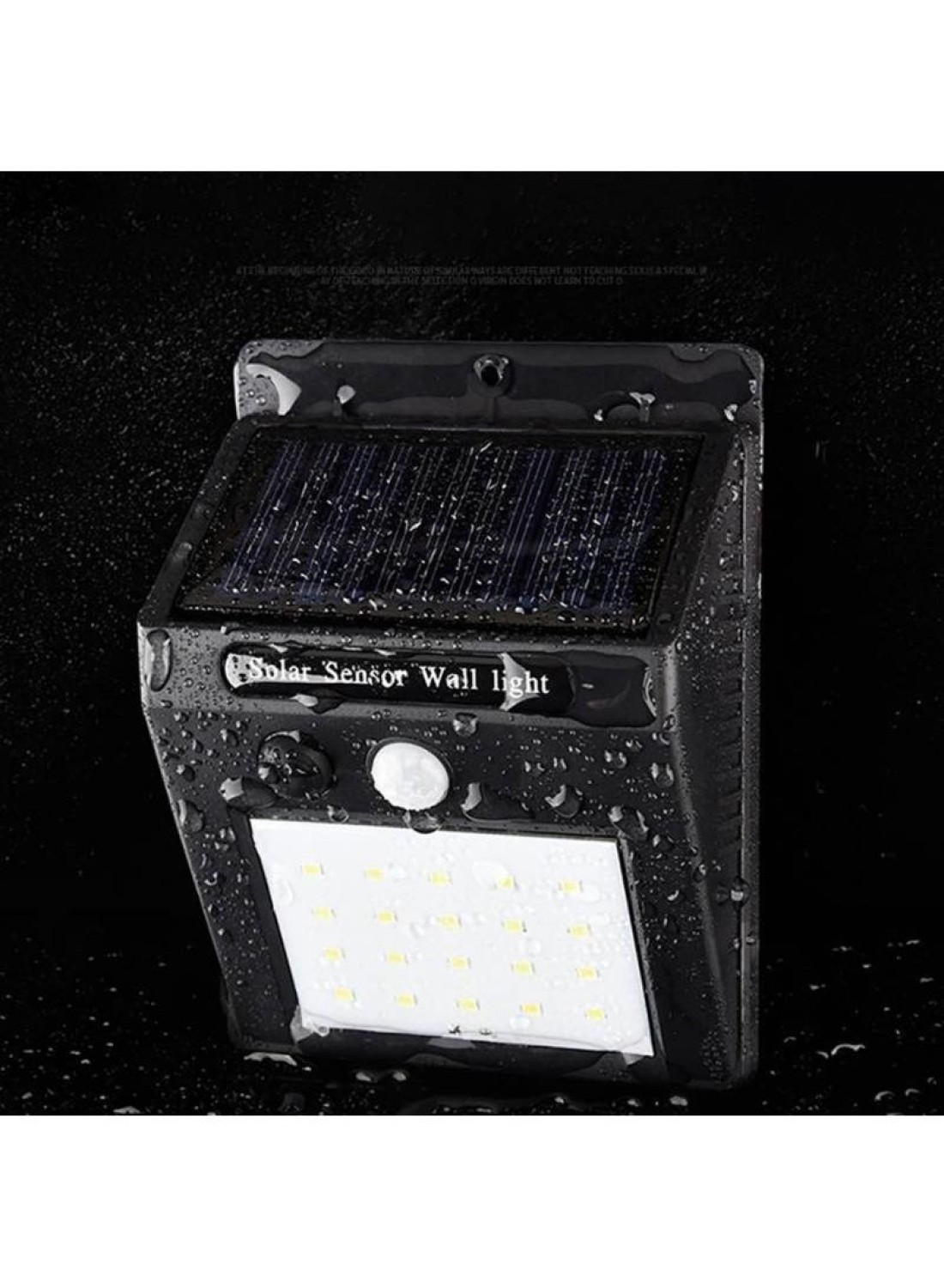 Generic - 4 Piece 30 Garden LED Motion Sensor Solar Wall Light Multicolour 30.0x25.0x5.0centimeter