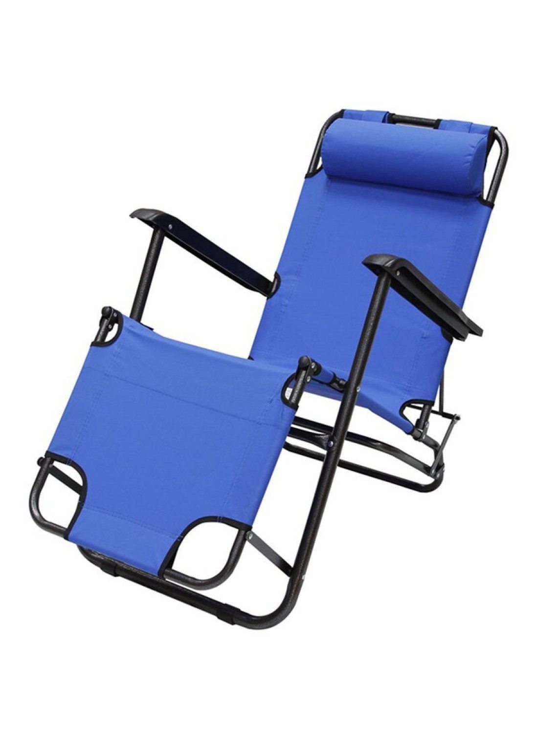 Generic 3 In 1 Foldable Beach Chair Blue 153X60X35Centimeter