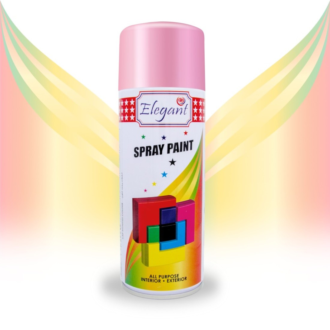 Elegant Spray Paint &ndash; Light Pink &ndash; 400ML &ndash; PACK OF 3, 3-Pack (400ML x 3 Pcs) &ndash; Multipurpose DIY Paint &ndash; Perfect for Outdoor Use
