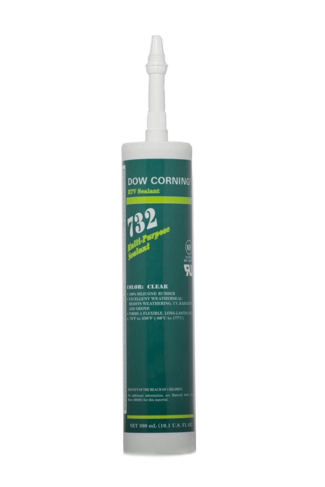 Dow Corning 1892070 732 Clear MultiPurpose Sealant 60 to 180 Degree C 300 mL