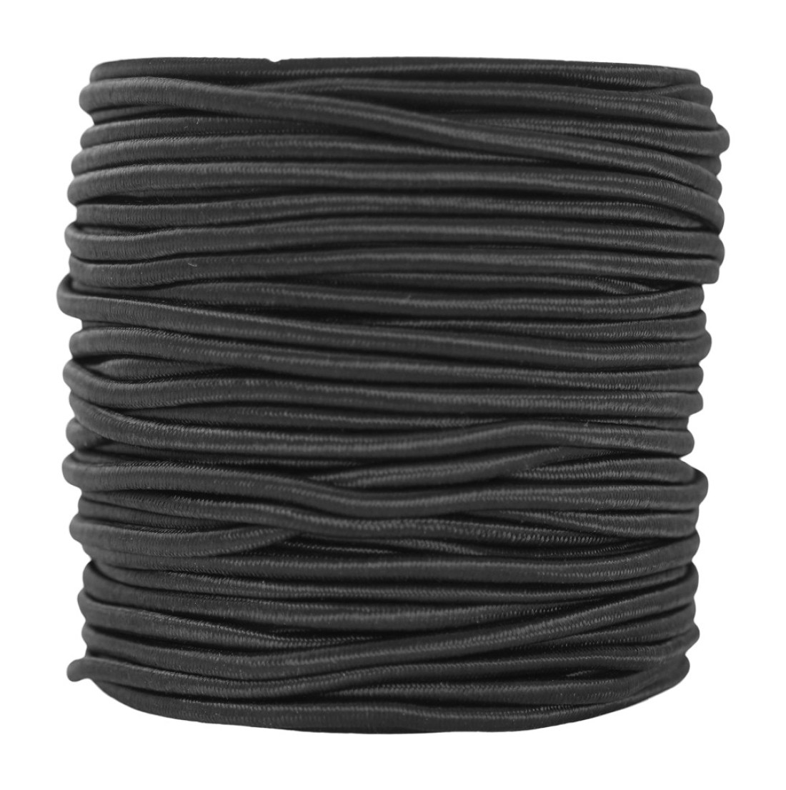 Mandala Crafts Tent Pole Shock Cord 18 Inch Black 3mm Thick Elastic Cord 55 YDS DIY Round Stretchy Cord Rope Heavy Duty Kayak Bungee Cord Stretch String