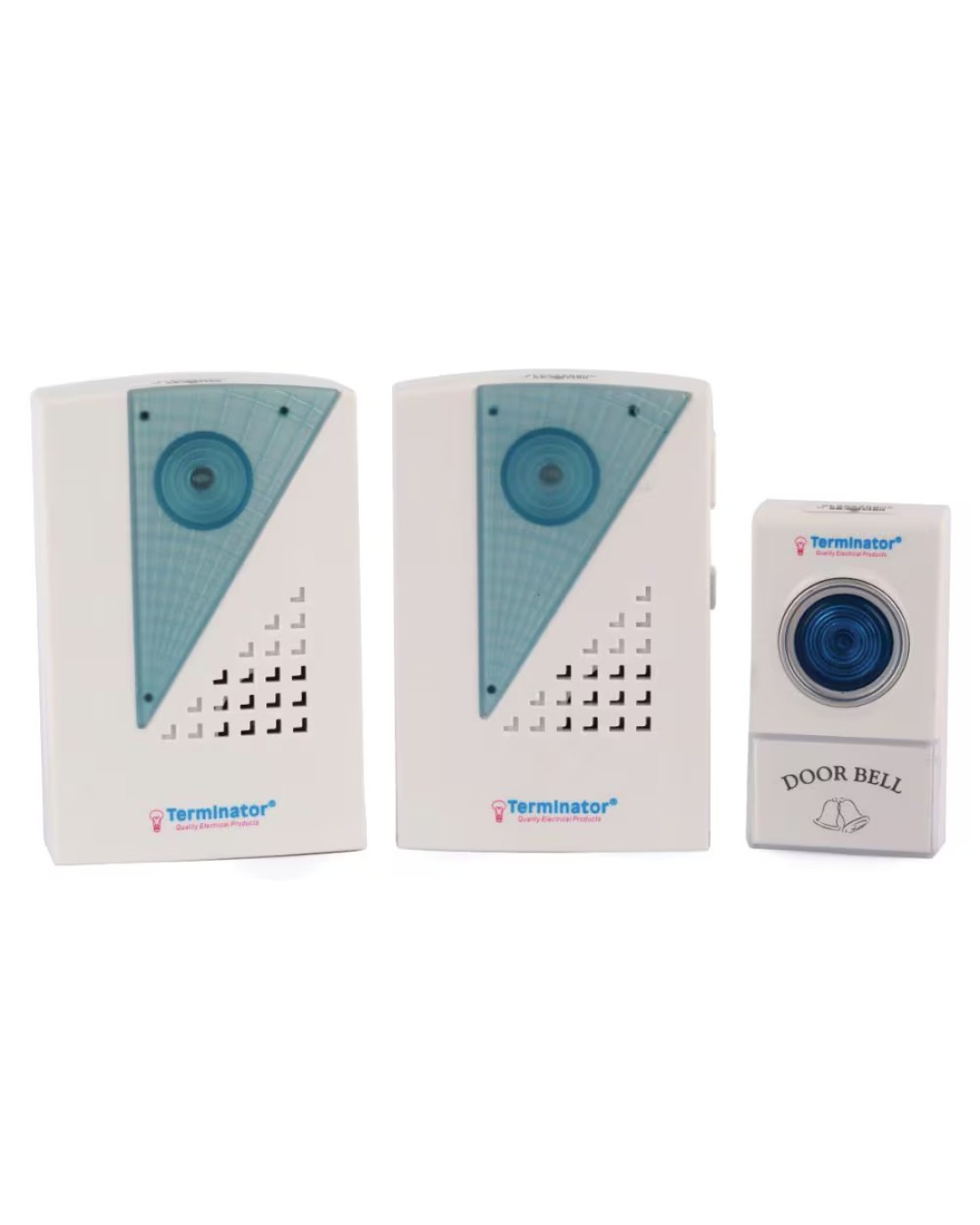 Terminator Wireless Doorbell With 1 Transmitter 2 Receivers