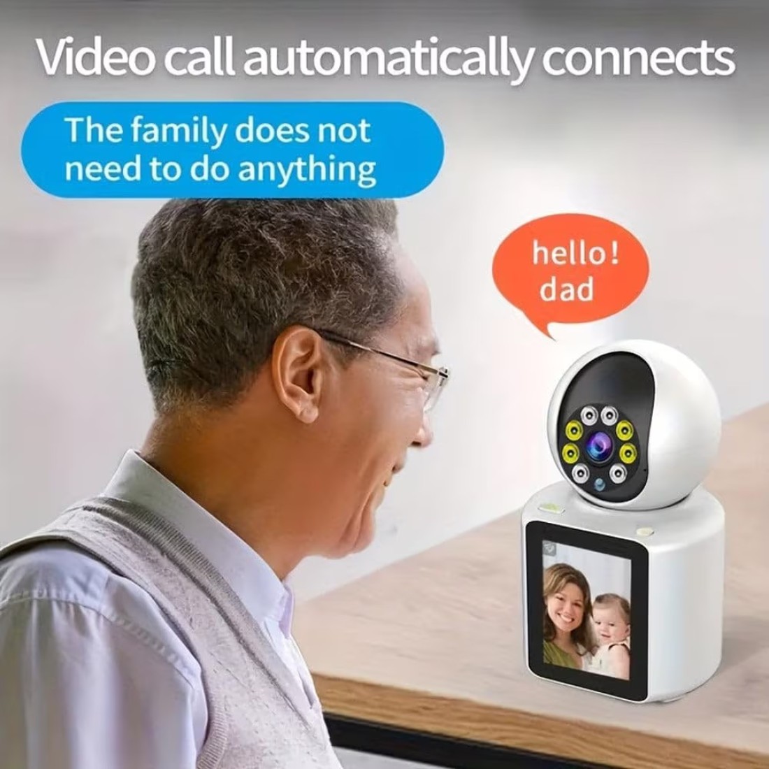 V360Pro APP 1080P Video Calling WIFI HD Camera One-Click Video Calling Infrared Night Vision Video Baby Monitoring Camera