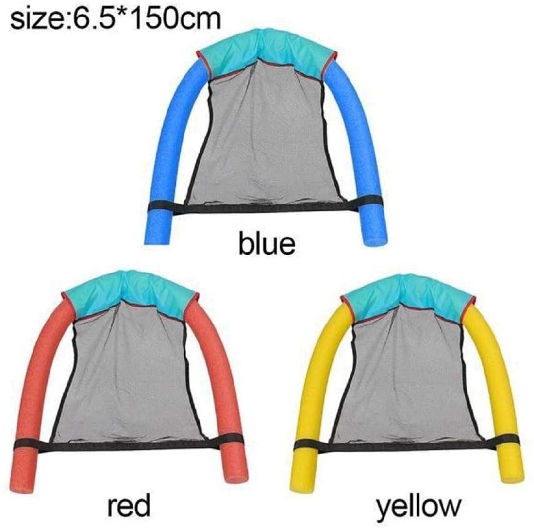 Aiwanto 3pcs Floating Swim Noodle Sling Mesh Chair Pool Float Lounge Chair Seat