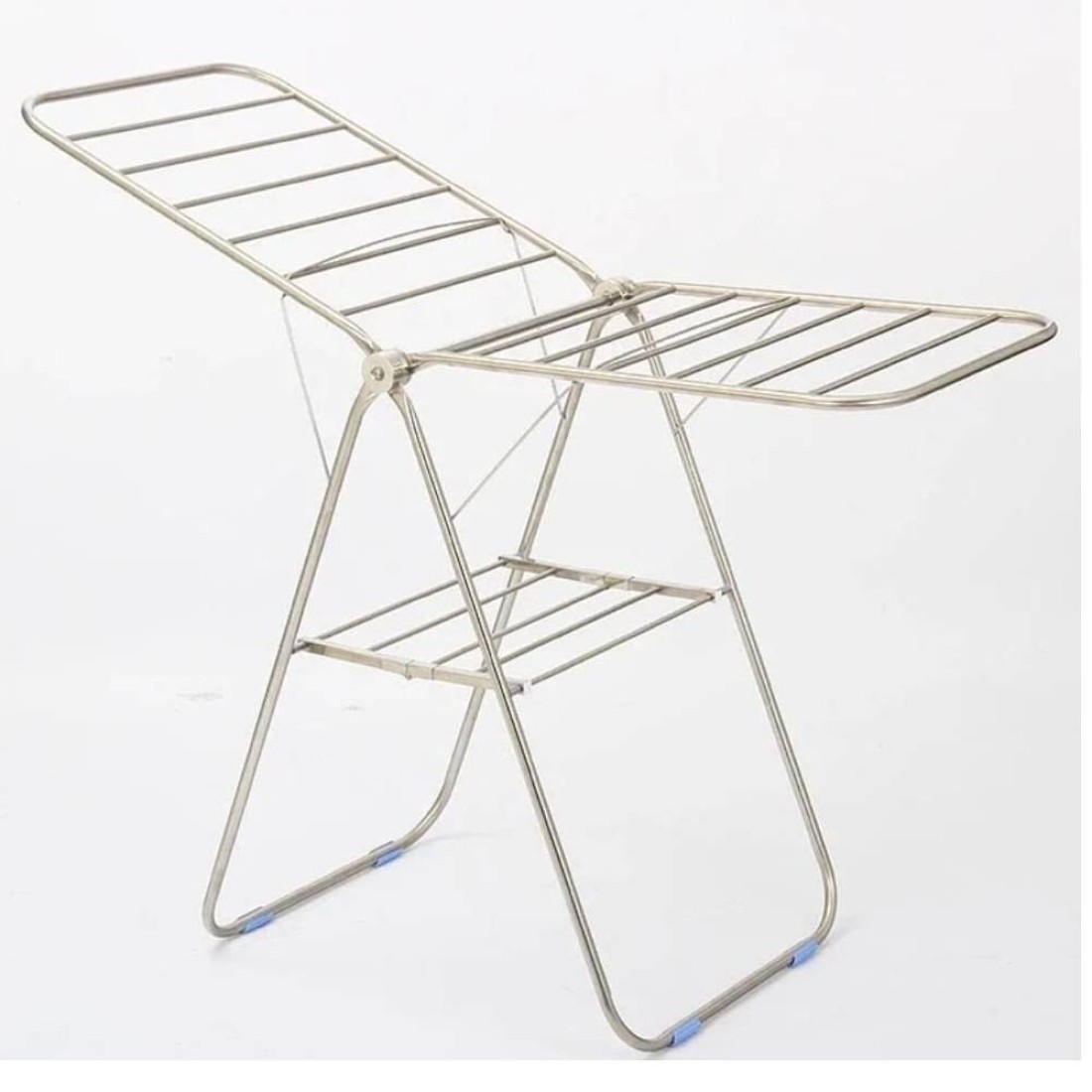 Clothes Drying Rack, Home Stainless Steel Heavy Duty Cloth Dryer Silver