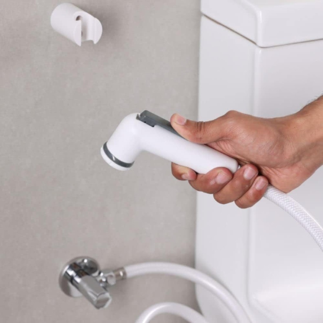 bathroom set bathroom cleaning white shataf faucet ABS flower watering car washing pet bath pressure adjustable