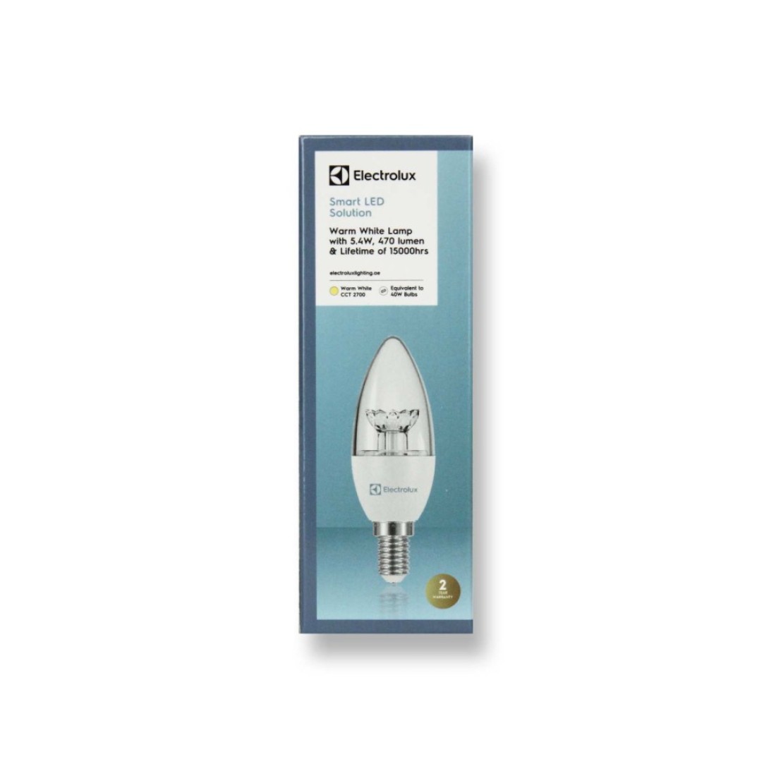 Electrolux E14 LED Candle Lamp 5.4W Warm White