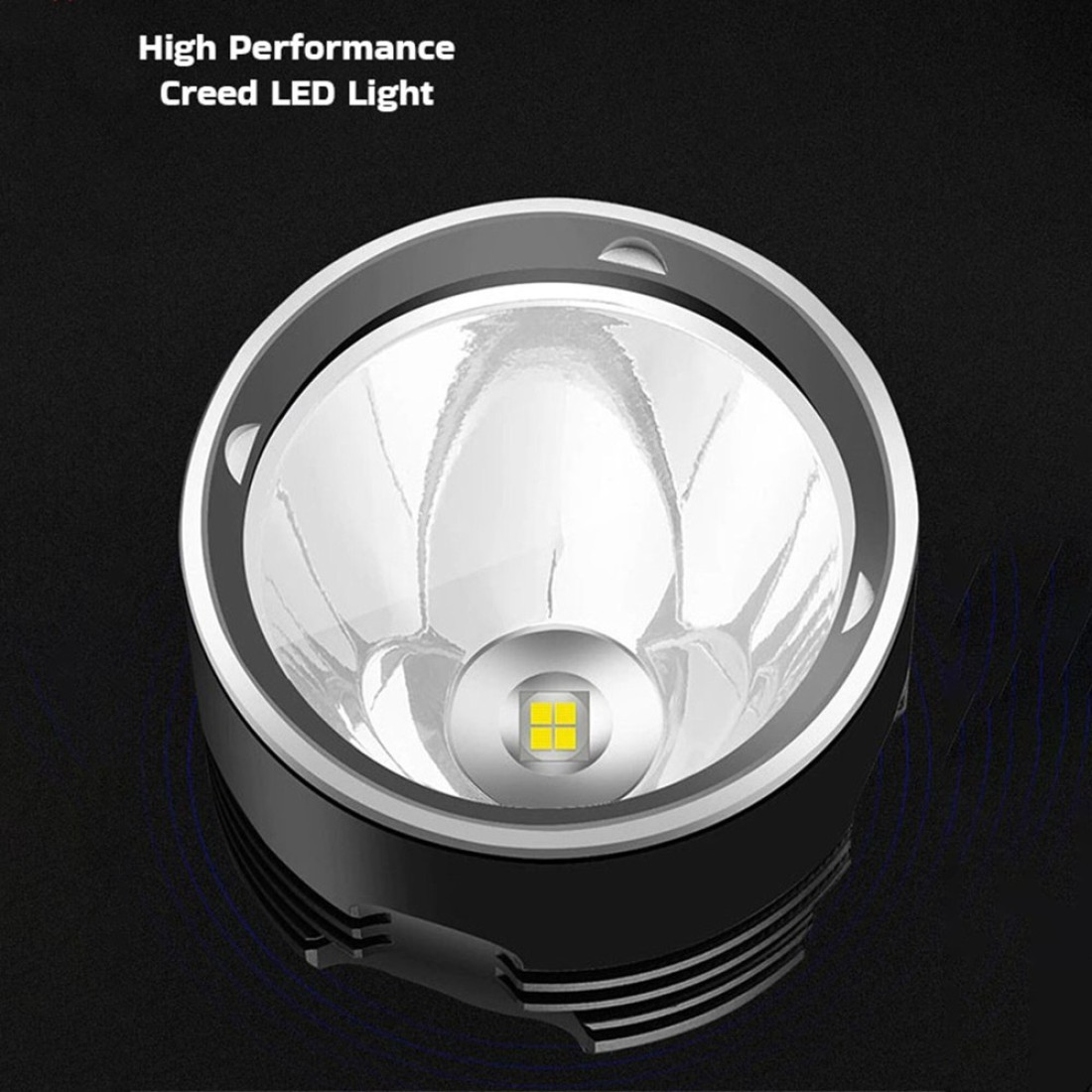 STARGOLD Rechargeable Flash Light, 4 In 1 LED Flashlight - High Power Super Bright Cree LED Torch Light - Built-In 2000mAh Li-Ion Battery