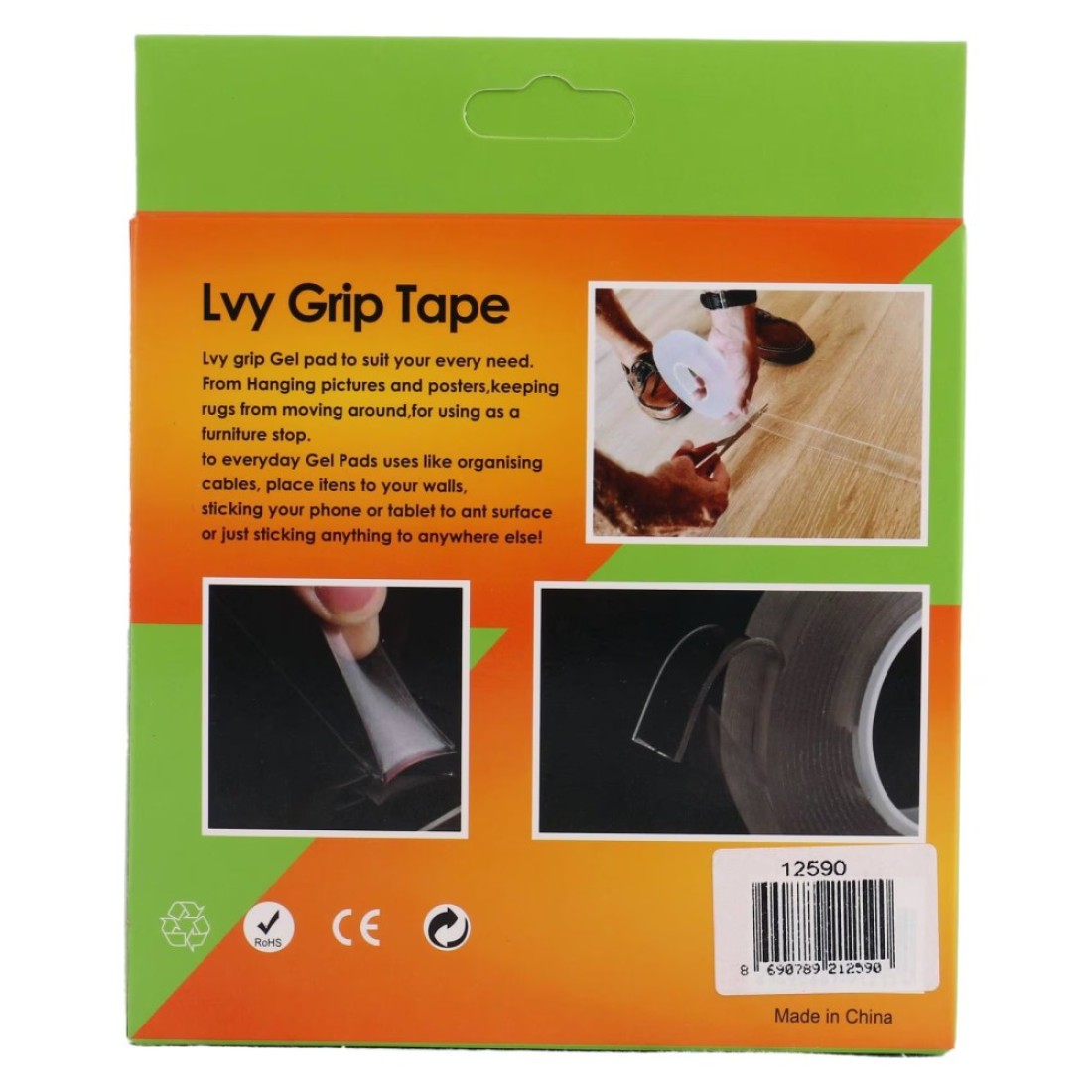 Fusion Luke Reusable Removable Washable Lvy Grip Tape 3m