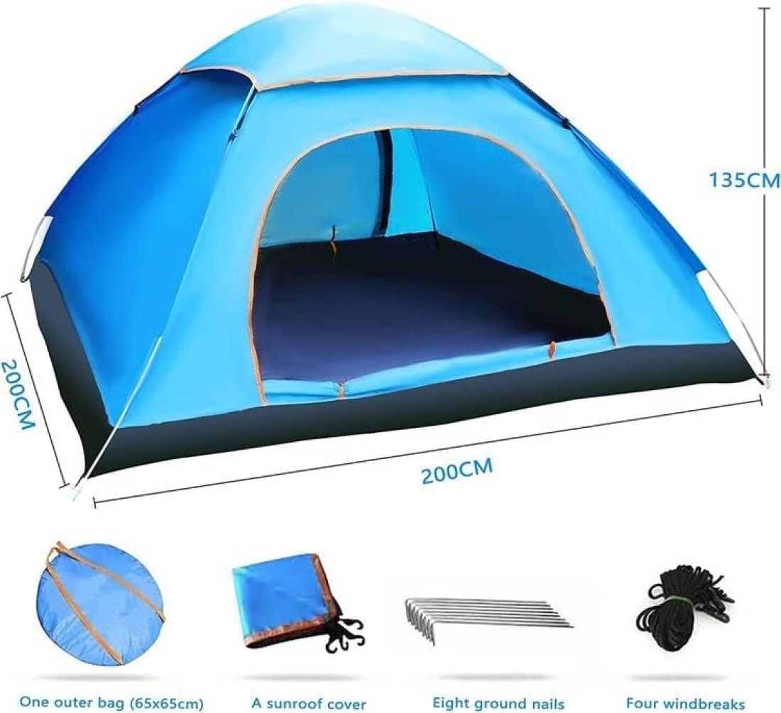Camping/Dome/Outdoor Family Tent - Waterproof Tent with Carry Bag for 2-4 Person