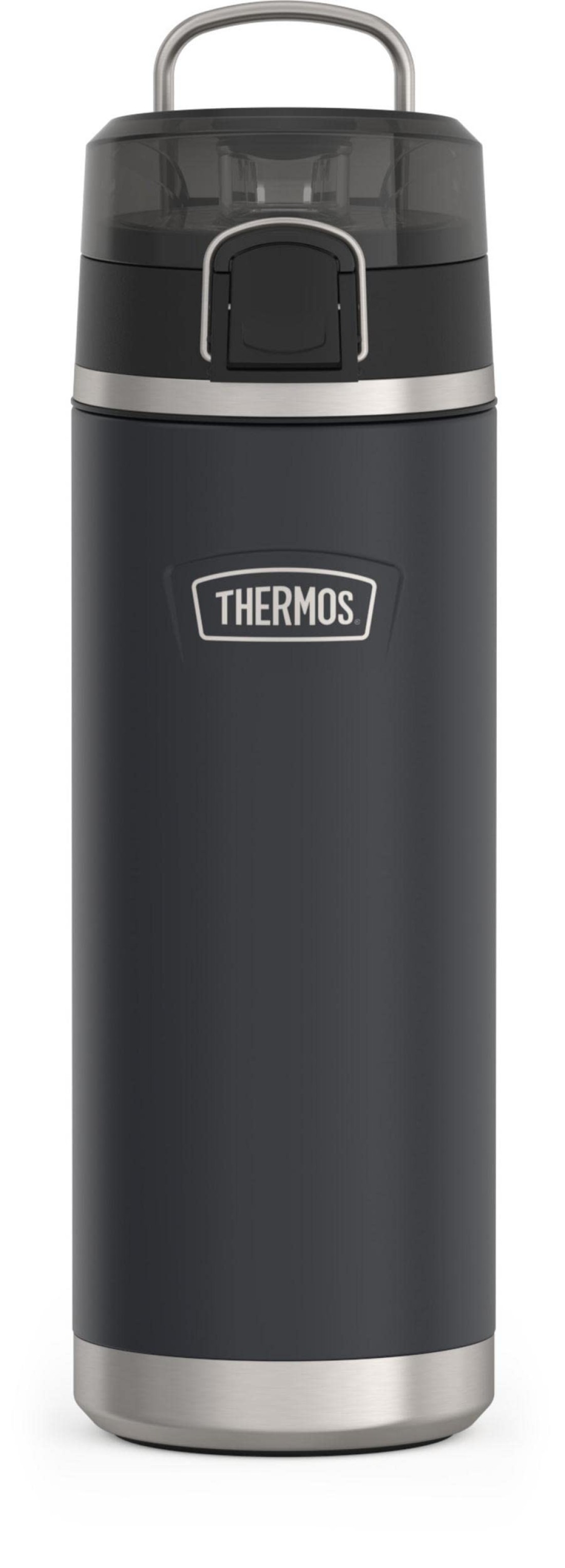 THERMOS ICON SERIES Stainless Steel Water Bottle with Spout 24 Ounce Granite Vacuum Insulated Water Bottle with Lid