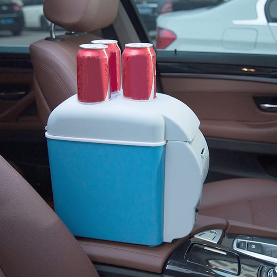 Velaurs 12 Volt Car Refrigerator, 7.5L Portable Freezer Low Noise Mini Electric Compressor Cooler Warmer With Thickened Inner Liner Car Fridge For Camping, Outdoor, Vehiclel, Travel, Home, Party