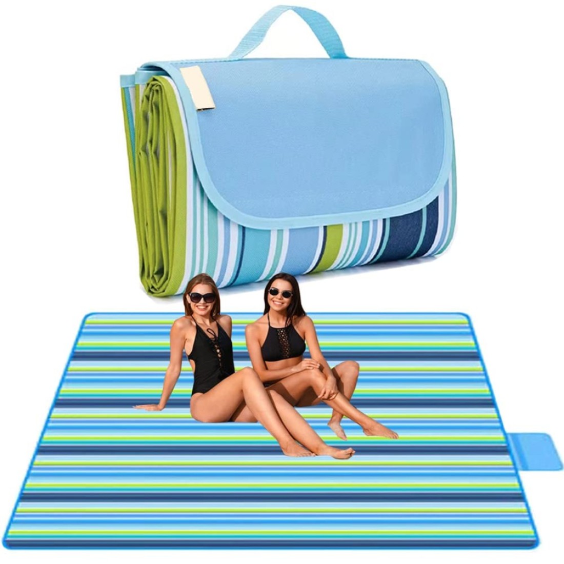 Lchkrep Picnic Blanket Beach Blankets 80x57 Large Sandproof Waterproof Camping Portable Travel Blanket Play Mat for Outdoor Indoor Family Beach Park GrassHiking Music Festival