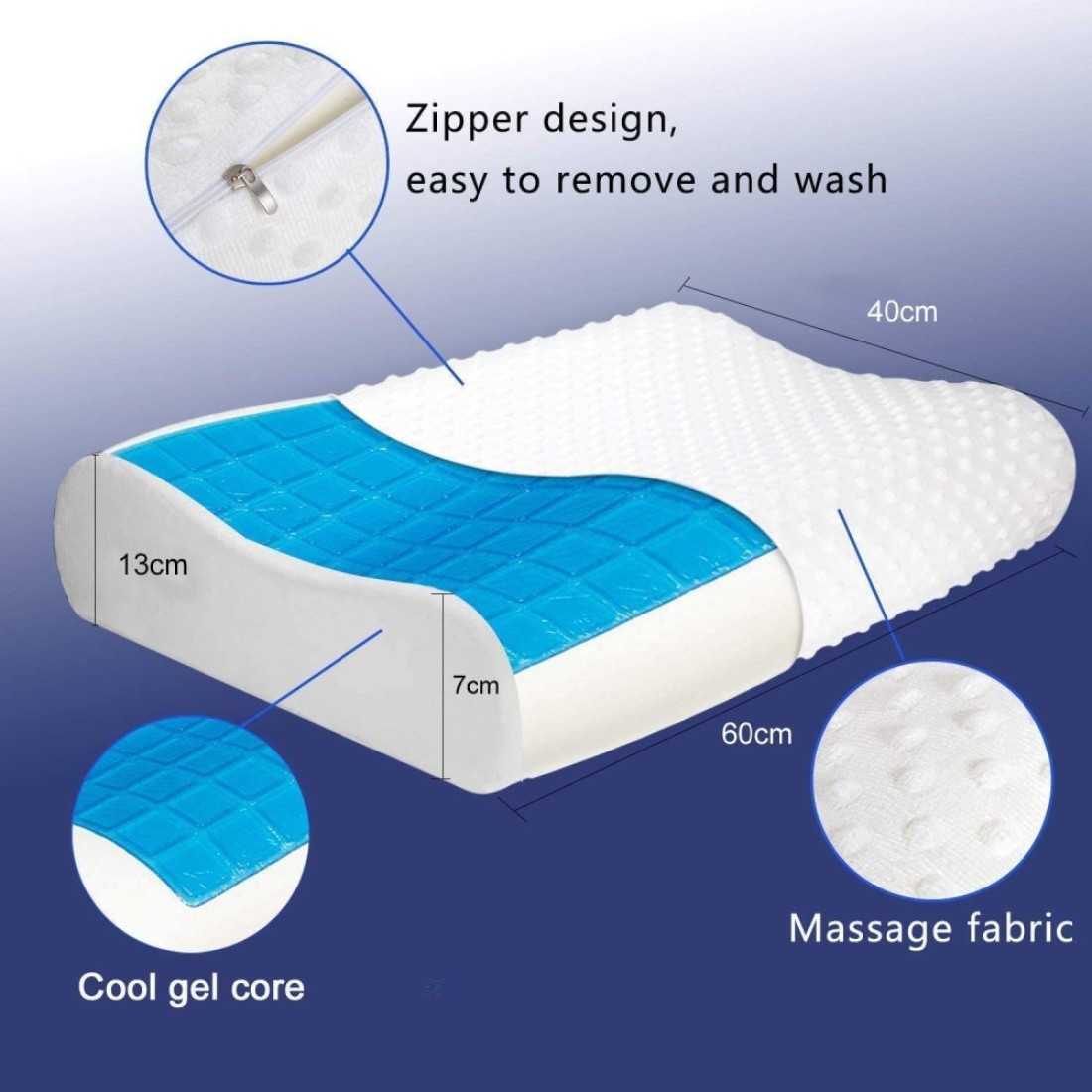 Vital Gel Memory Foam Pillow