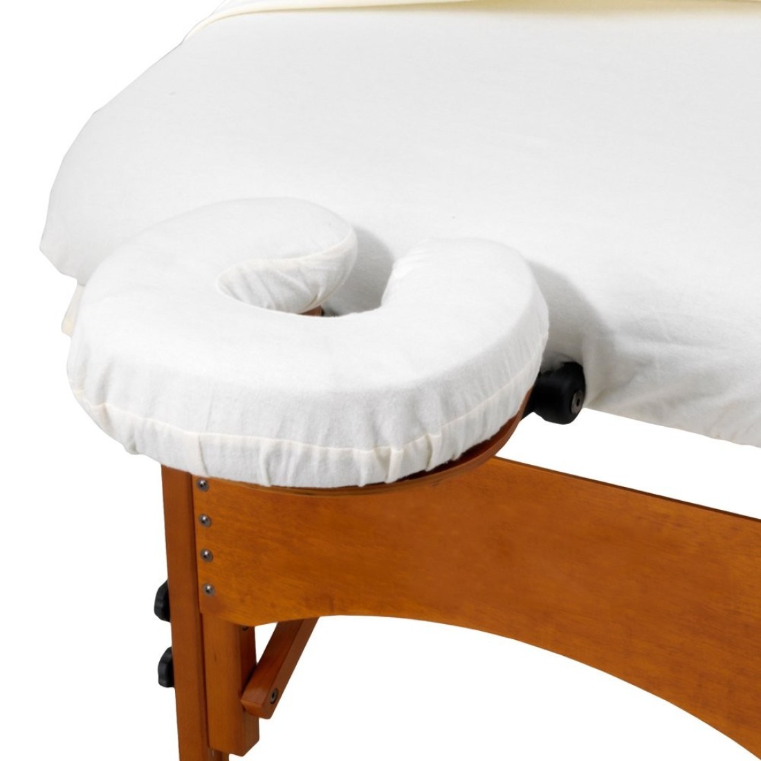 Master Massage Fitted Crescent Headrest Face Pillow Cradle Cover Pack of 4 for Face Cushion of Massage Table