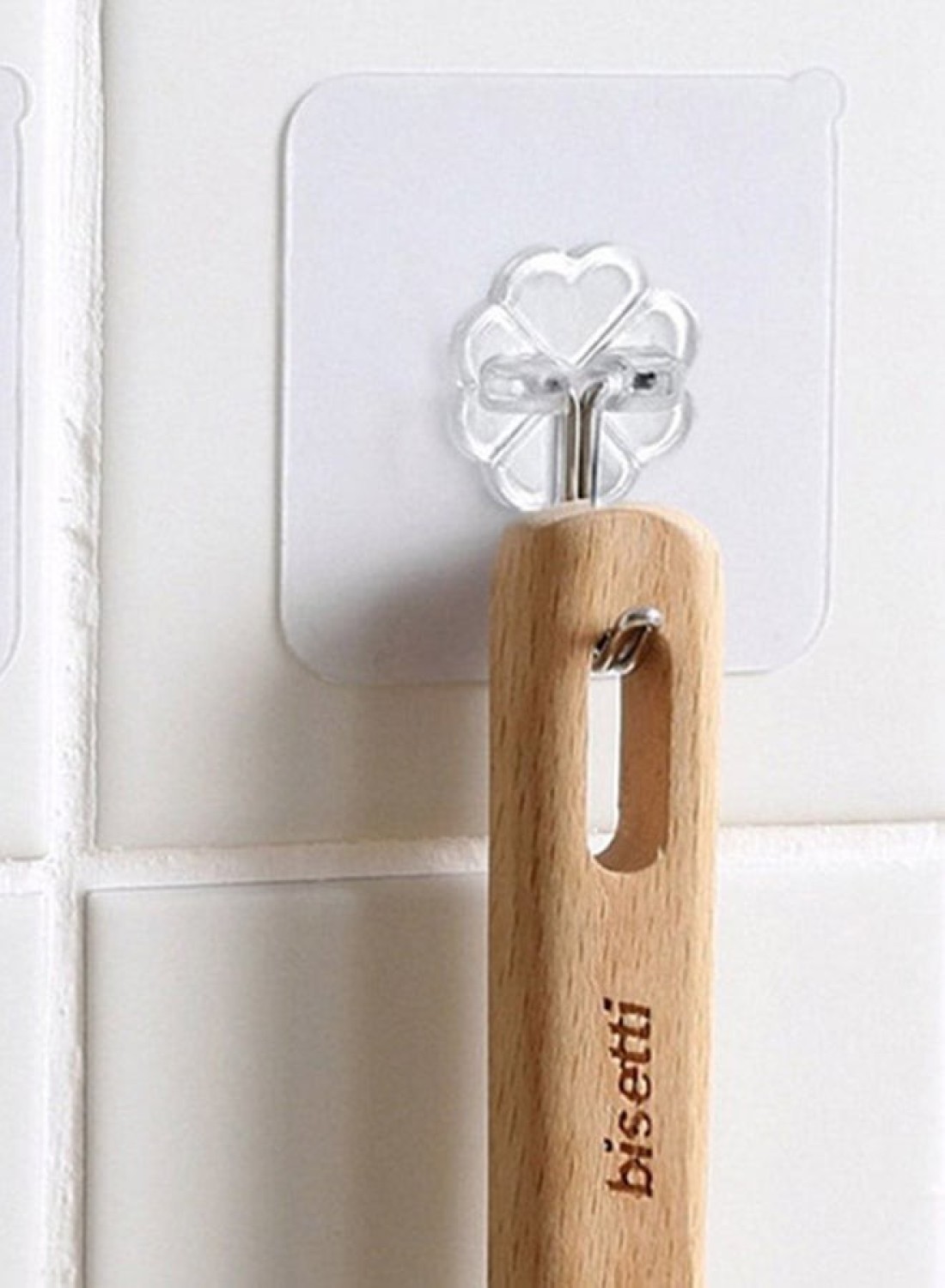 Generic Adhesive Seamless Wall Hooks Clear